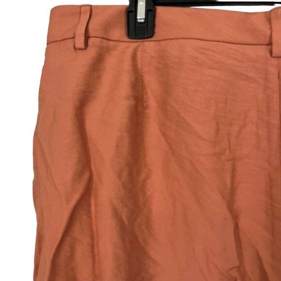 Banana Republic Women's Size 16 Pleated Orange Zip Fly NWT Shorts Blousy Dressy - Picture 13 of 16